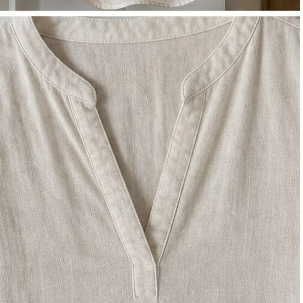 White Button Blouse